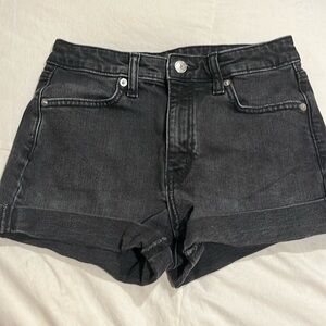 Black Jean shorts